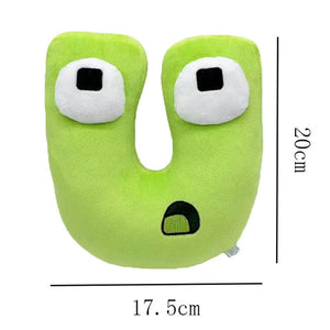 Planet Gates Alphabet Lore Plush Toys Anime Doll Kawaii 26 English Letters Stuffed Toys Kids Enlightenment Montessori Plush Toy Doll Gifts