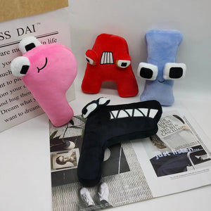 Planet Gates Alphabet Lore Plush Toys English Letter Stuffed Animal Plushie Doll Toys Gift for Kids Children Educational Alphabet Lore (A-Z)