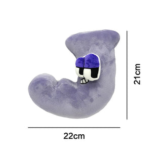 Planet Gates Alphabet Lore Plush Toys English Letter Stuffed Animal Plushie Doll Toys Gift for Kids Children Educational Alphabet Lore (A-Z)