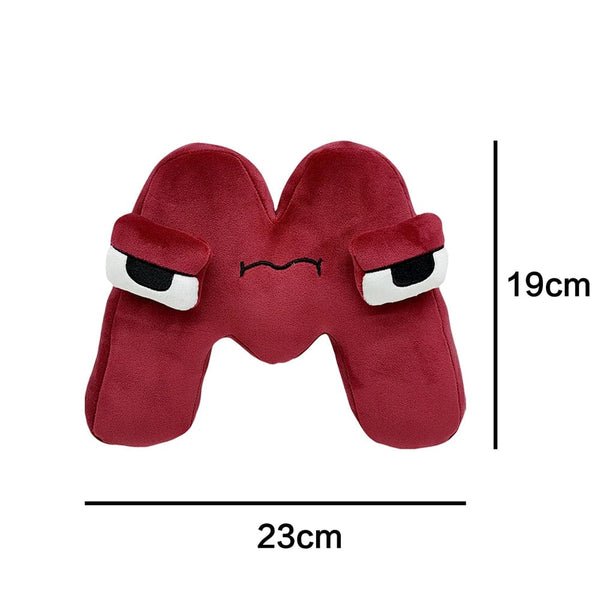 Planet Gates Alphabet Lore Plush Toys English Letter Stuffed Animal Plushie Doll Toys Gift for Kids Children Educational Alphabet Lore (A-Z)