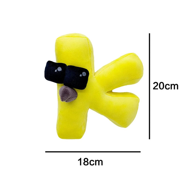 Planet Gates Alphabet Lore Plush Toys English Letter Stuffed Animal Plushie Doll Toys Gift for Kids Children Educational Alphabet Lore (A-Z)