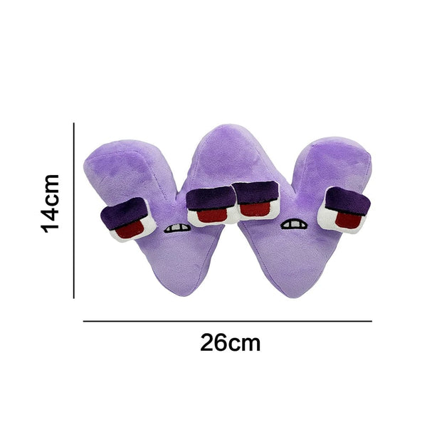 Planet Gates Alphabet Lore Plush Toys English Letter Stuffed Animal Plushie Doll Toys Gift for Kids Children Educational Alphabet Lore (A-Z)