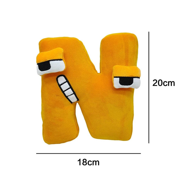 Planet Gates Alphabet Lore Plush Toys English Letter Stuffed Animal Plushie Doll Toys Gift for Kids Children Educational Alphabet Lore (A-Z)