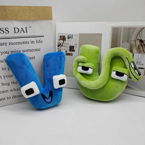 Planet Gates Alphabet Lore Plush Toys English Letter Stuffed Animal Plushie Doll Toys Gift for Kids Children Educational Alphabet Lore (A-Z)