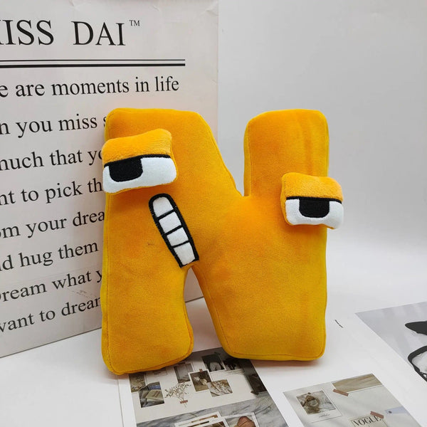 Planet Gates Alphabet Lore Plush Toys English Letter Stuffed Animal Plushie Doll Toys Gift for Kids Children Educational Alphabet Lore (A-Z)