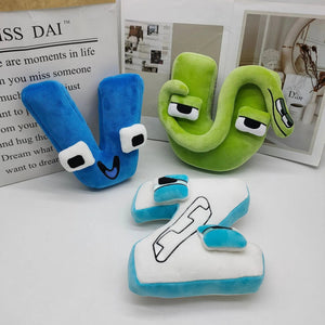 Planet Gates Alphabet Lore Plush Toys English Letter Stuffed Animal Plushie Doll Toys Gift for Kids Children Educational Alphabet Lore (A-Z)