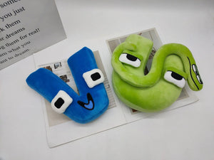 Planet Gates Alphabet Lore Plush Toys English Letter Stuffed Animal Plushie Doll Toys Gift for Kids Children Educational Alphabet Lore (A-Z)