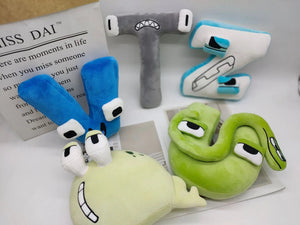 Planet Gates Alphabet Lore Plush Toys English Letter Stuffed Animal Plushie Doll Toys Gift for Kids Children Educational Alphabet Lore (A-Z)