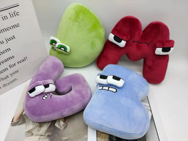 Planet Gates Alphabet Lore Plush Toys English Letter Stuffed Animal Plushie Doll Toys Gift for Kids Children Educational Alphabet Lore (A-Z)