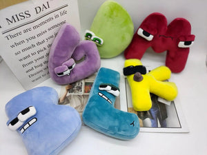 Planet Gates Alphabet Lore Plush Toys English Letter Stuffed Animal Plushie Doll Toys Gift for Kids Children Educational Alphabet Lore (A-Z)