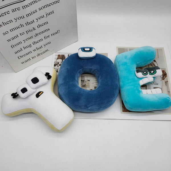 Planet Gates Alphabet Lore Plush Toys English Letter Stuffed Animal Plushie Doll Toys Gift for Kids Children Educational Alphabet Lore (A-Z)