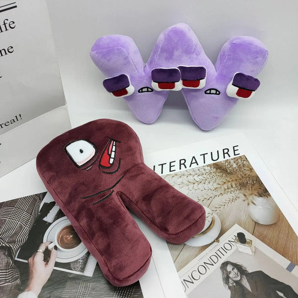 Planet Gates Alphabet Lore Plush Toys English Letter Stuffed Animal Plushie Doll Toys Gift for Kids Children Educational Alphabet Lore (A-Z)