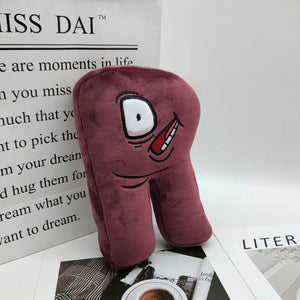 Planet Gates Alphabet Lore Plush Toys English Letter Stuffed Animal Plushie Doll Toys Gift for Kids Children Educational Alphabet Lore (A-Z)