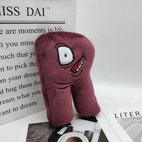 Planet Gates Alphabet Lore Plush Toys English Letter Stuffed Animal Plushie Doll Toys Gift for Kids Children Educational Alphabet Lore (A-Z)