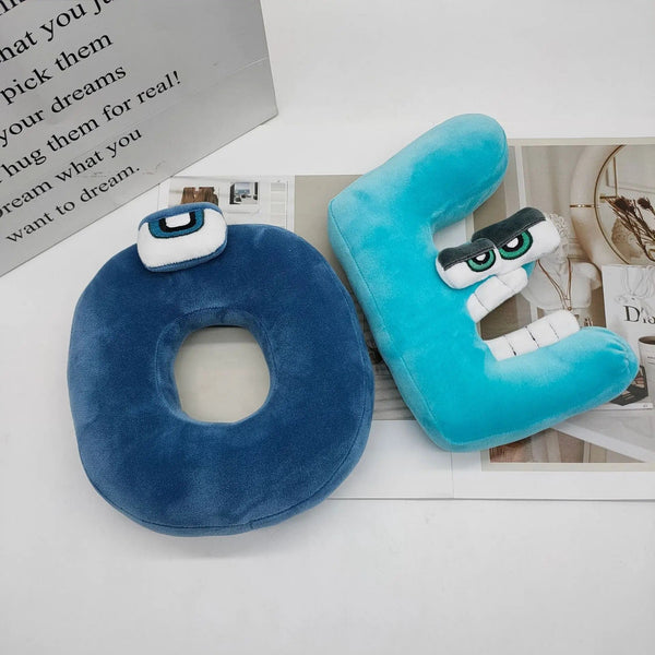 Planet Gates Alphabet Lore Plush Toys English Letter Stuffed Animal Plushie Doll Toys Gift for Kids Children Educational Alphabet Lore (A-Z)