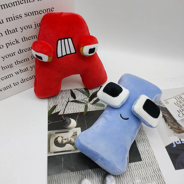 Planet Gates Alphabet Lore Plush Toys English Letter Stuffed Animal Plushie Doll Toys Gift for Kids Children Educational Alphabet Lore (A-Z)