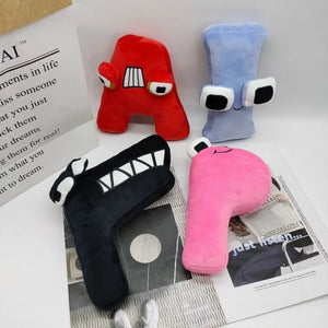 Planet Gates Alphabet Lore Plush Toys English Letter Stuffed Animal Plushie Doll Toys Gift for Kids Children Educational Alphabet Lore (A-Z)