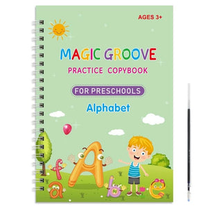 Planet Gates alphabet Reusable Magic Copybook Drawing Toys for Children Montessori Pen Control Training Writing Sticker Learning Educational Toy Kids