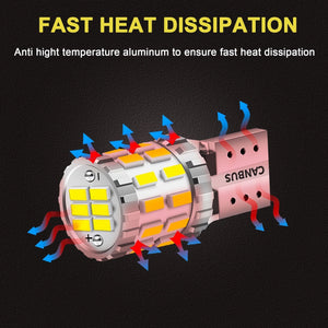 Planet Gates Aluminum 194 LED Bulbs White, Canbus Error Free 168 2825 T10 W5W LED Light Bulbs For License Plate Lights Interior Lights Dome Map Light, Pack Of 2