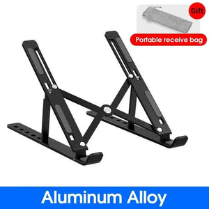 Planet Gates Aluminum Alloy B / CHINA Foldable Laptop Stand Adjustable Portable Notebook Bracket Support Base Aluminum Alloy Holder For Macbook Laptop PC Accessories