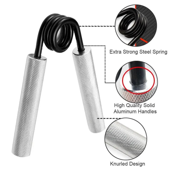 Planet Gates Aluminum Hand Grip Gym Fitness Finger Exerciser Arm Strength Trainer Muscle Recovery Rehabilitation Developer Gripper