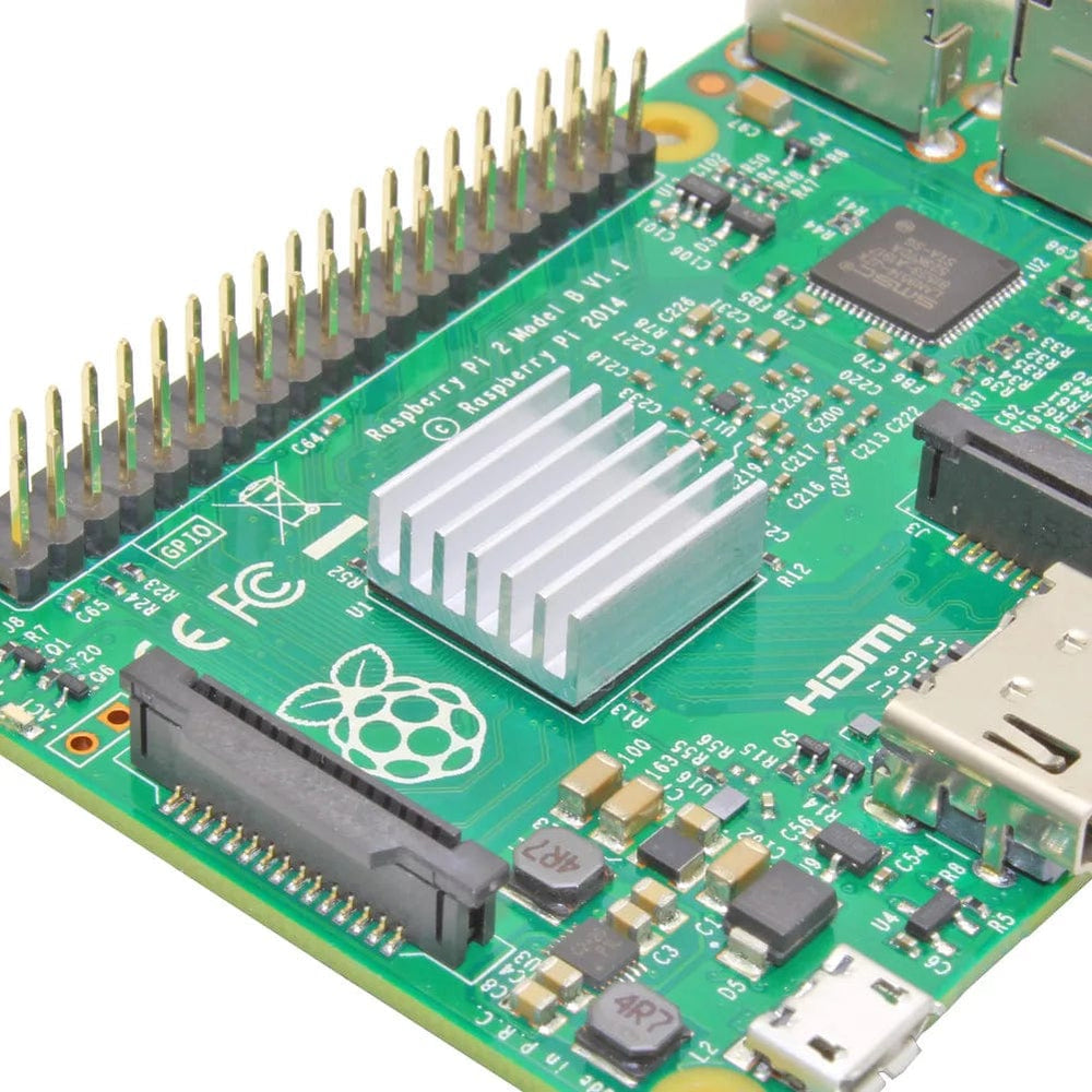 Planet Gates Aluminum Heatsink Radiator Heat sink for Electronic IC Chip RAM MOS Dynatron Raspberry Pi Cooling With Thermal Conductive Tape