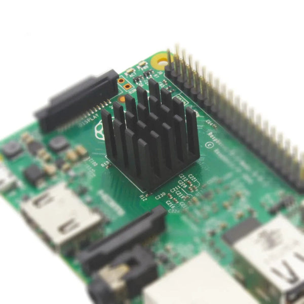 Planet Gates Aluminum Heatsink Radiator Heat sink for Electronic IC Chip RAM MOS Dynatron Raspberry Pi Cooling With Thermal Conductive Tape