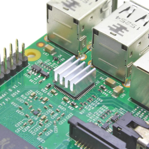 Planet Gates Aluminum Heatsink Radiator Heat sink for Electronic IC Chip RAM MOS Dynatron Raspberry Pi Cooling With Thermal Conductive Tape