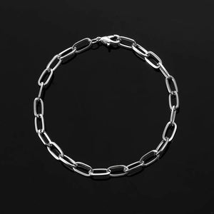 Planet Gates AM102 Fashion Mens Simple Stainless Steel Chain Bracelets for Women Unisex Wrist Jewelry Gifts Punk Metal Hip Hop Couple Jewelry