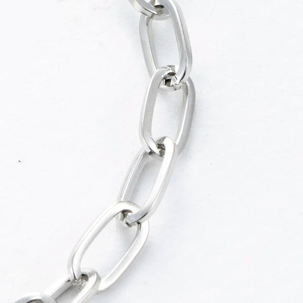 Planet Gates AM102 Fashion Mens Simple Stainless Steel Chain Bracelets for Women Unisex Wrist Jewelry Gifts Punk Metal Hip Hop Couple Jewelry