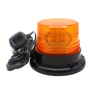 Planet Gates Amber 40 LED Strobe Light 12V-24V Amber Warning Safety Flashing Beacon Lights With Magnetic And 4.88 Meter Straight Cord For Forklift Truck Tractor UTV Car Bus