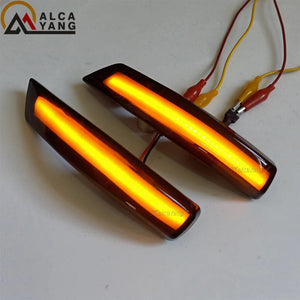 Planet Gates Amber LED Dynamic Turn Signal Side Marker Sequtntial Light Indicator Lamp For Ford Focus 2 MK2 Focus 3 MK3 3.5 For Mondeo MK4 EU