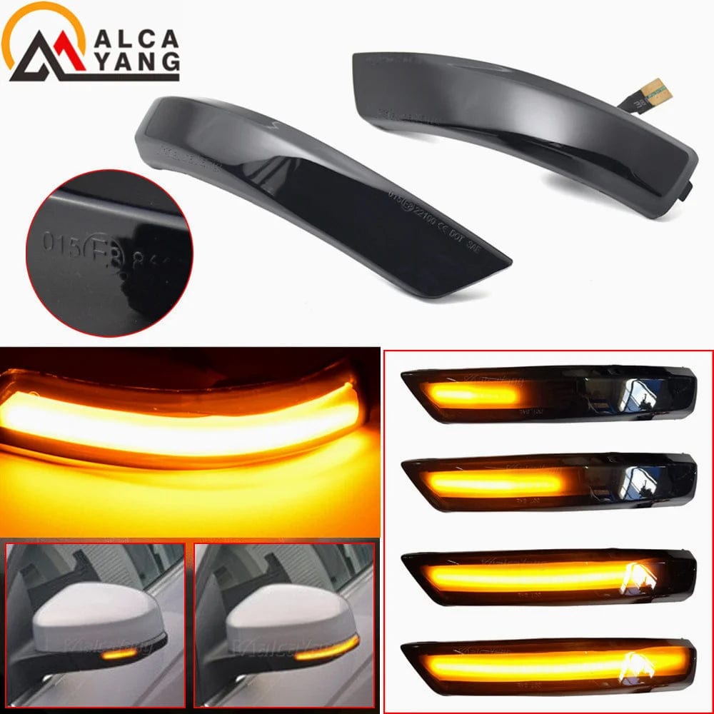 Planet Gates Amber LED Dynamic Turn Signal Side Marker Sequtntial Light Indicator Lamp For Ford Focus 2 MK2 Focus 3 MK3 3.5 For Mondeo MK4 EU