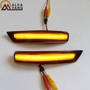 Planet Gates Amber LED Dynamic Turn Signal Side Marker Sequtntial Light Indicator Lamp For Ford Focus 2 MK2 Focus 3 MK3 3.5 For Mondeo MK4 EU