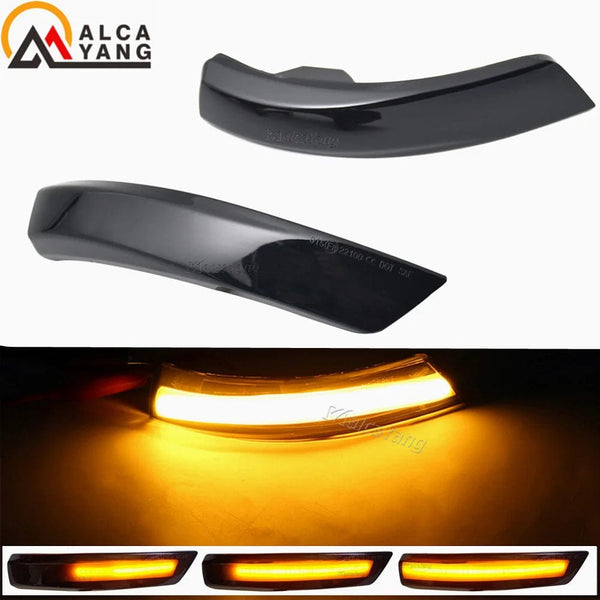 Planet Gates Amber LED Dynamic Turn Signal Side Marker Sequtntial Light Indicator Lamp For Ford Focus 2 MK2 Focus 3 MK3 3.5 For Mondeo MK4 EU