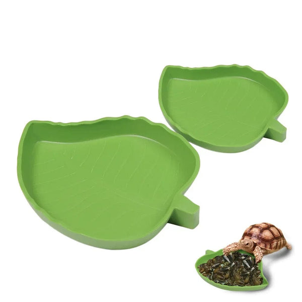 Planet Gates Amphibians Reptiles Feeder Plastic Reptile Terrarium Feeding Basin Tortoise Lizard Crawler Bowl Basin Water Fountain for Turtles