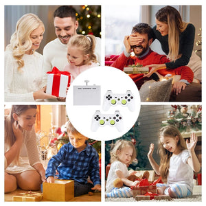 Planet Gates Ampown Y7 Video Game Console Linux System 256G Built 12000 Games Rechargeable Wireless Handle Low Latency Connection Player Gift