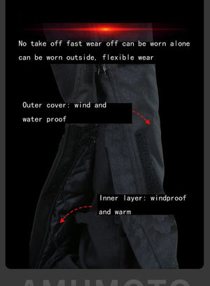 Planet Gates AMU Motorcycle Quick Take Off Waterproof Windproof Thermal Protective Pants Gor Men And Women