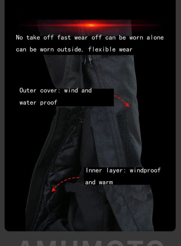Planet Gates AMU Motorcycle Quick Take Off Waterproof Windproof Thermal Protective Pants Gor Men And Women