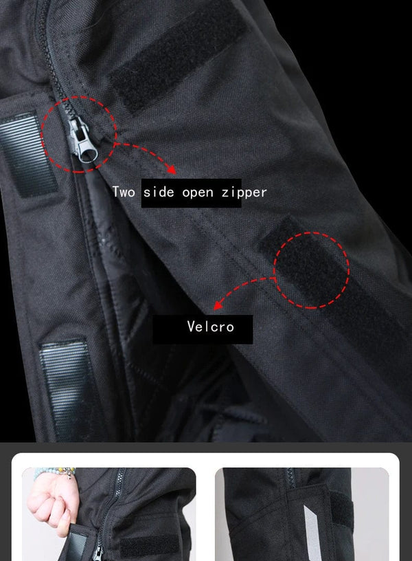 Planet Gates AMU Motorcycle Quick Take Off Waterproof Windproof Thermal Protective Pants Gor Men And Women