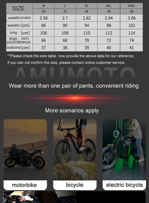 Planet Gates AMU Motorcycle Quick Take Off Waterproof Windproof Thermal Protective Pants Gor Men And Women