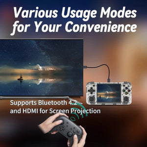 Planet Gates ANBERNIC RG35XX H Handheld Game Console 3.5''IPS Screen HDMI Output Linux System RG35XXH Retro Video Simulator Console Kids Gift