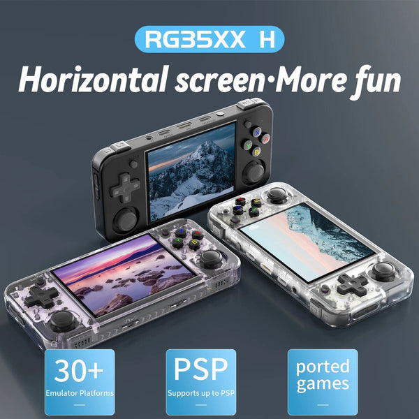 Planet Gates ANBERNIC RG35XX H Handheld Game Console 3.5''IPS Screen HDMI Output Linux System RG35XXH Retro Video Simulator Console Kids Gift