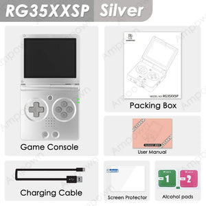 Planet Gates ANBERNIC RG35XXSP Flip Game Console 3.5'' IPS Screen Mini HDMI Output WiFi Bluetooth 4.2 E-book Linux Video Console Player Gifts