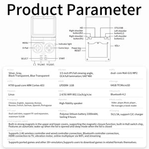 Planet Gates ANBERNIC RG35XXSP Flip Game Console 3.5'' IPS Screen Mini HDMI Output WiFi Bluetooth 4.2 E-book Linux Video Console Player Gifts