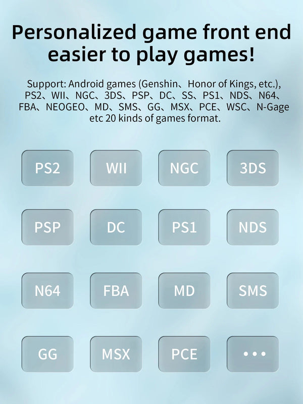 Planet Gates Anbernic RG405V Video Handheld Game Console 4" IPS HD Touch Screen Android 12 System T618 64-bit Wifi Portable Retro Game Player