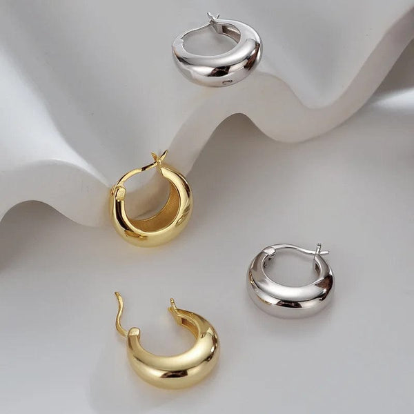 Planet Gates ANENJERY Geometric Chunky Hoop Earrings for Women Punk Ear Jewelry Wholesale