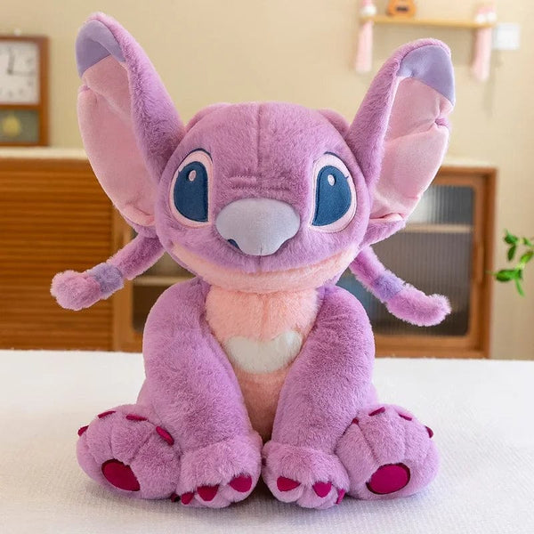 Planet Gates Angel / 30cm 2023 New Disney Stitch Angel Plush Toy Kawaii Lilo & Stitch Cartoon Stuffed Doll Stress Relief Pillow Comfort Toy Kids Xmas Gift