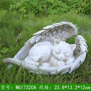 Planet Gates angel cat / 22.6x12.5x13cm / CHINA Pet Gravestone Personalized Cat and Dog Memorial Stone with Pet Name, Perfect for Cat and Dog Memorial Gifts and Pet Lost Gifts