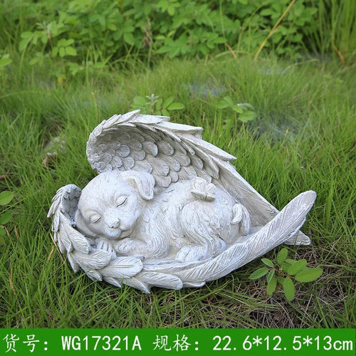 Planet Gates angel dog / 22.6x12.5x13cm / CHINA Pet Gravestone Personalized Cat and Dog Memorial Stone with Pet Name, Perfect for Cat and Dog Memorial Gifts and Pet Lost Gifts